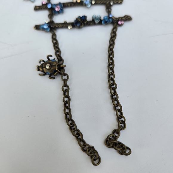 Austrian Crystal Deco Style Lariat Ladder Necklace - Picture 5 of 6